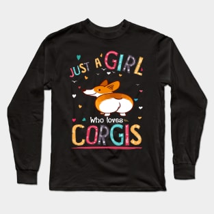 Just A Girl Who Loves Corgi (78) Long Sleeve T-Shirt